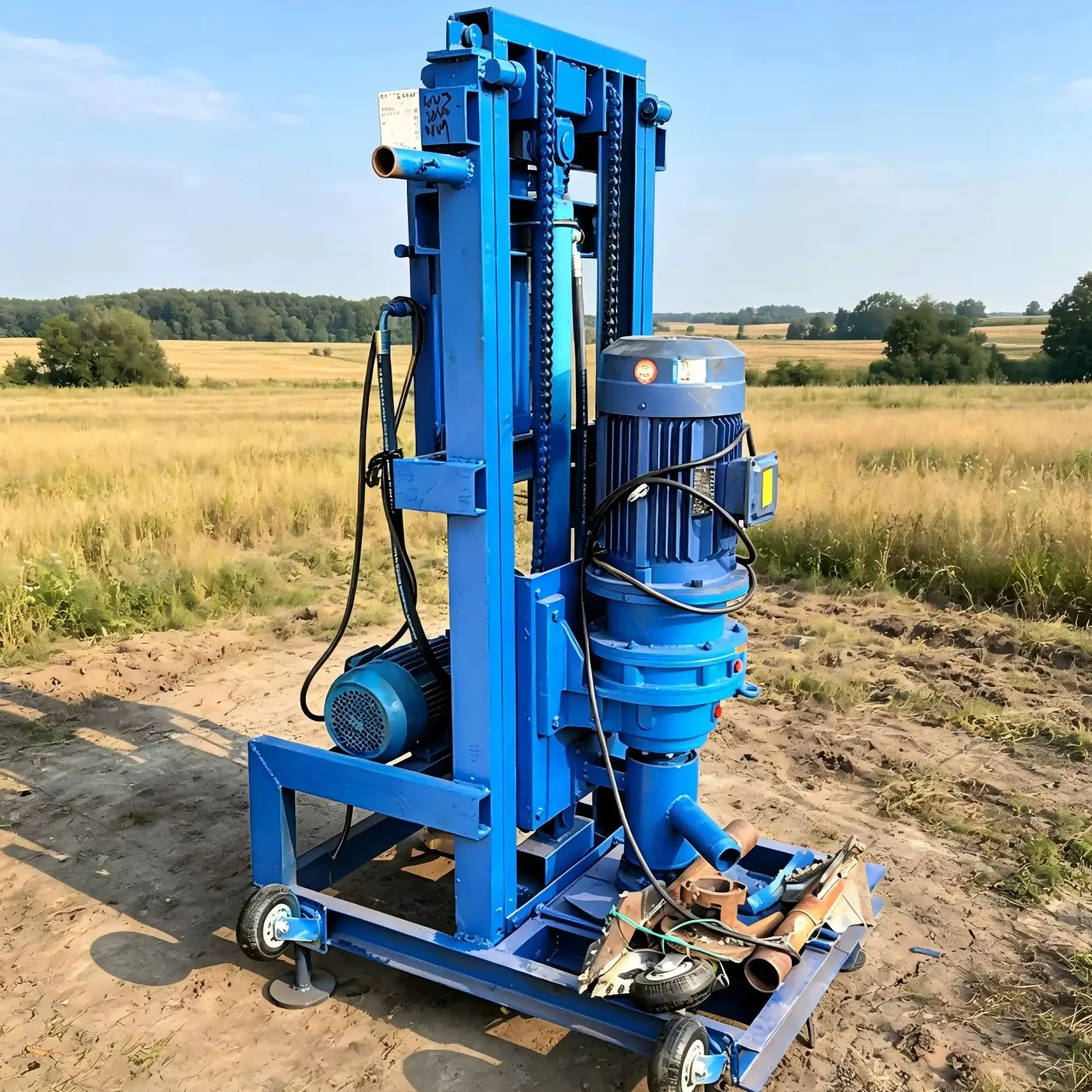 Customized 100m Handheld Household Portable Hydraulic Water Well Drilling Machine For Complex Terrains Water Well Drilling Rig