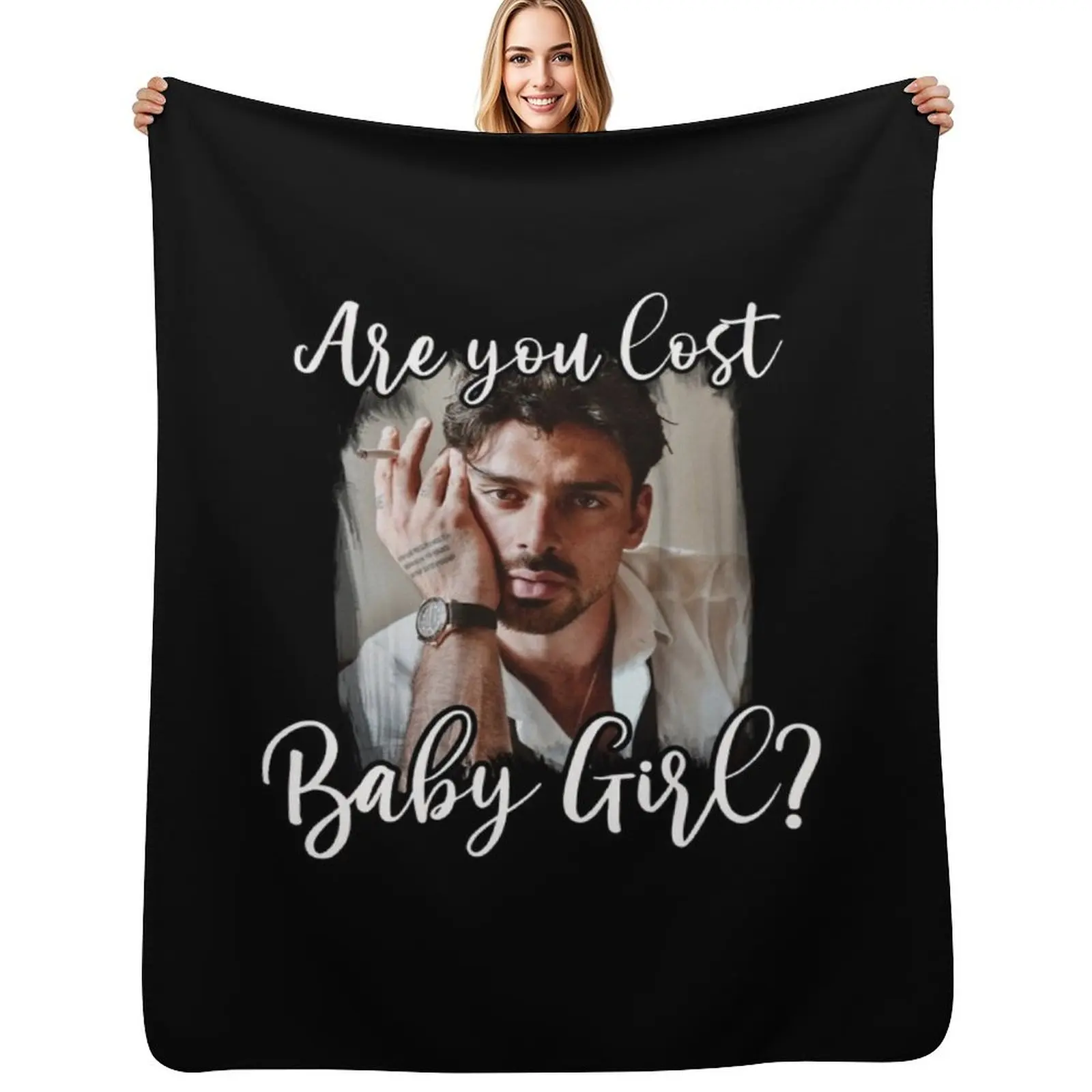 

Are you lost baby girl cute funny Netflix 365 dni days massimo movie Laura Poland Throw Blanket Luxury Soft Big Blankets