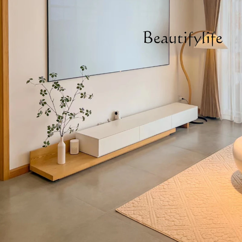 

200Cm Center Universal Tv Table Simple Organizer Minimalist House Tv Stand Modern White Designer Fernsehtisch Furniture Home