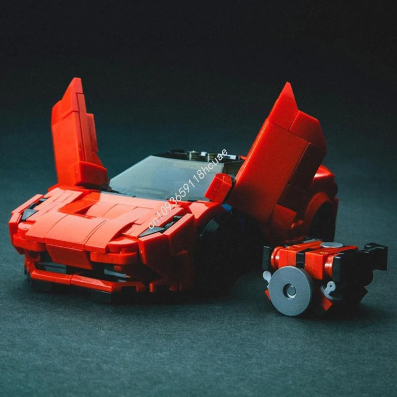 343 pçs moc f8 tributo especial cidade campeões supercar modelo blocos de construção ideia educação brinquedos aniversário presentes natal