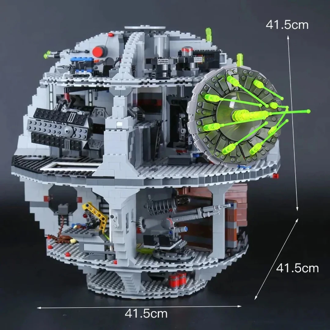 Led Lights Fast Ship DS-1 Platform MOC Display Death Star Great Ultimate Building Blocks 81061 Bricks Toy Gift Compatible 75159