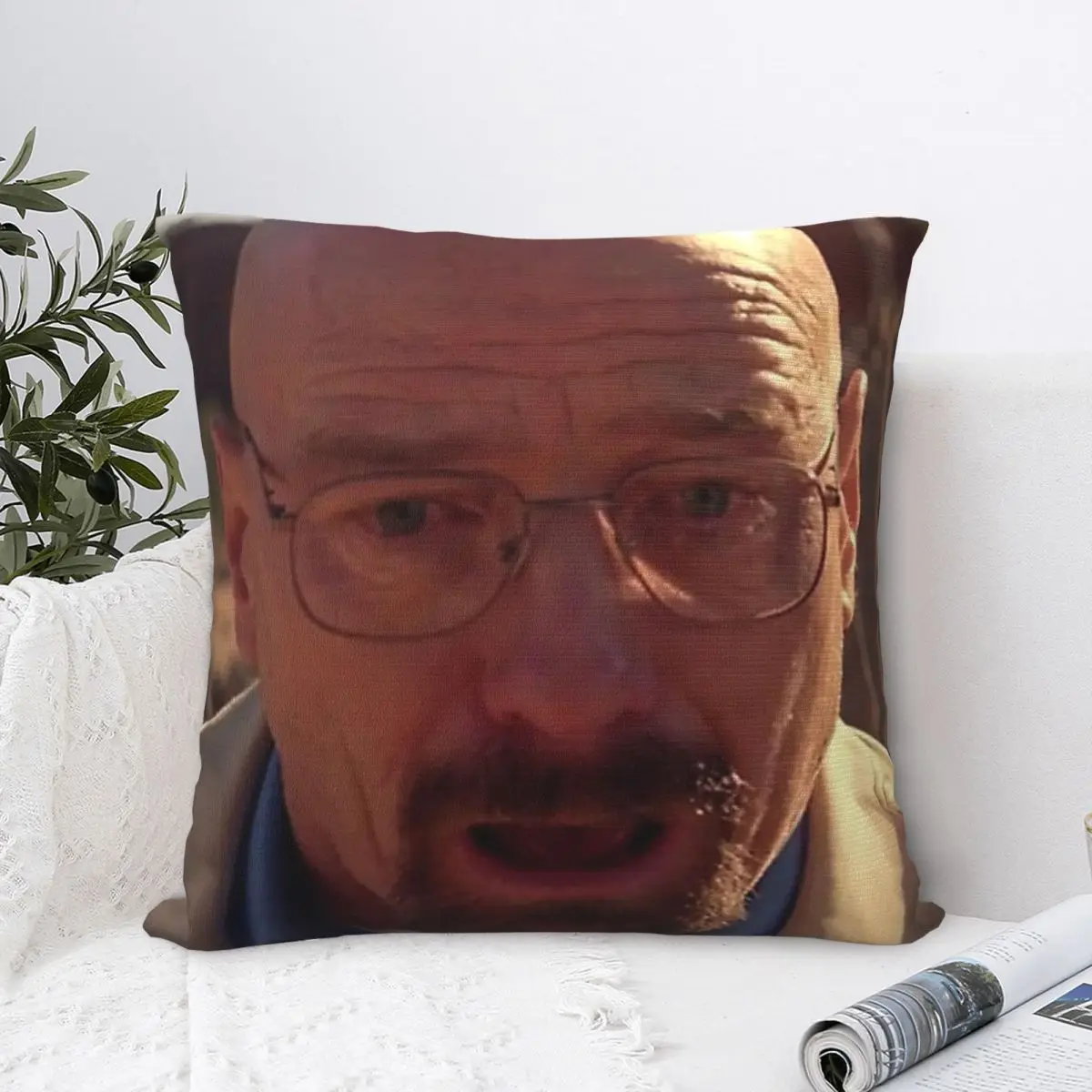 Walter White Meme Breaking Bad Pillowcase Soft Fabric Cushion Cover Decorative Pillow Case Cover Home Square 18\