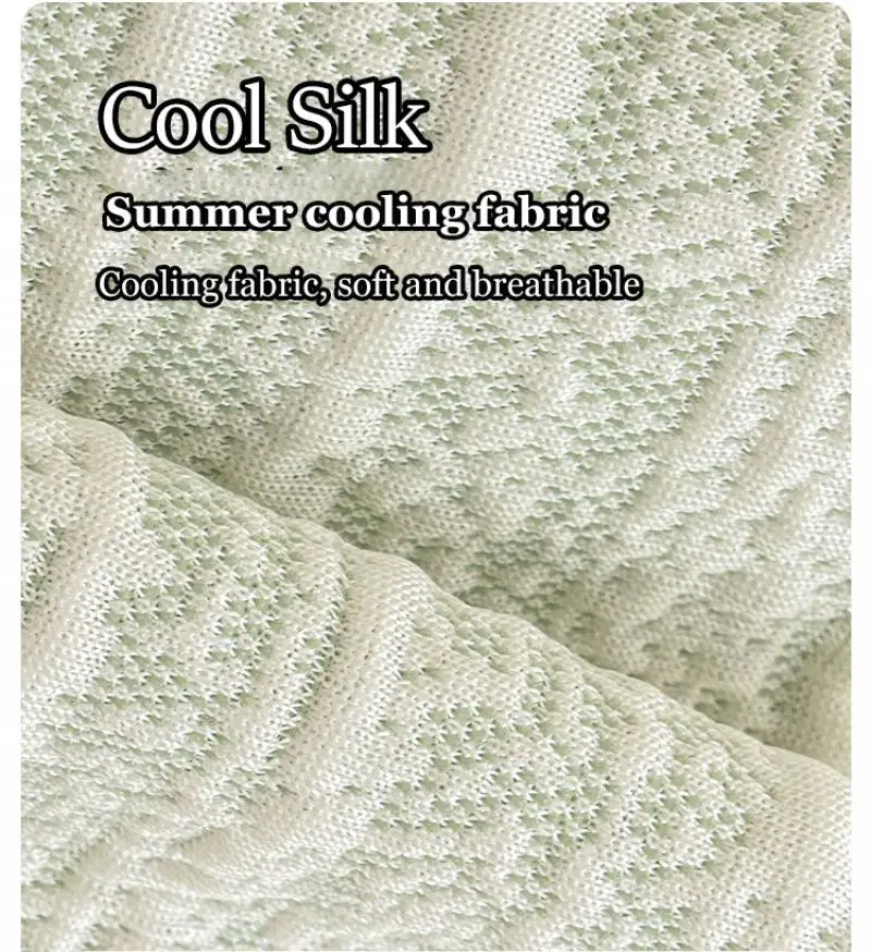 Sommerliche Sofabezüge aus Eisseide, elastisch, universell passend, vollständig abdeckend, katzensicher, universelle Sofasitzbezüge, Dekoration für Zuhause – Detail 6
