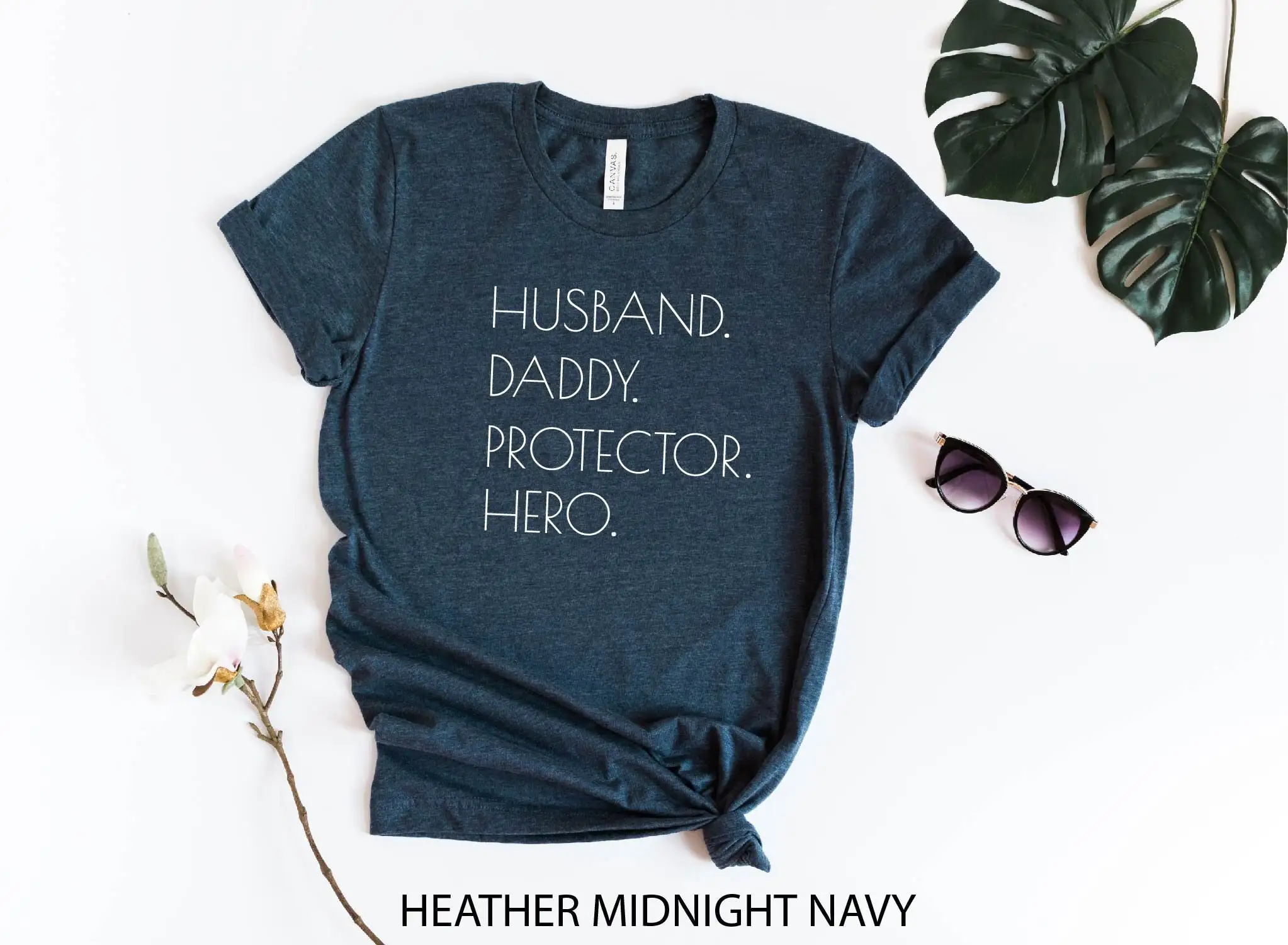 Husband Daddy Protector Hero T Shirt Dad Father's Day for