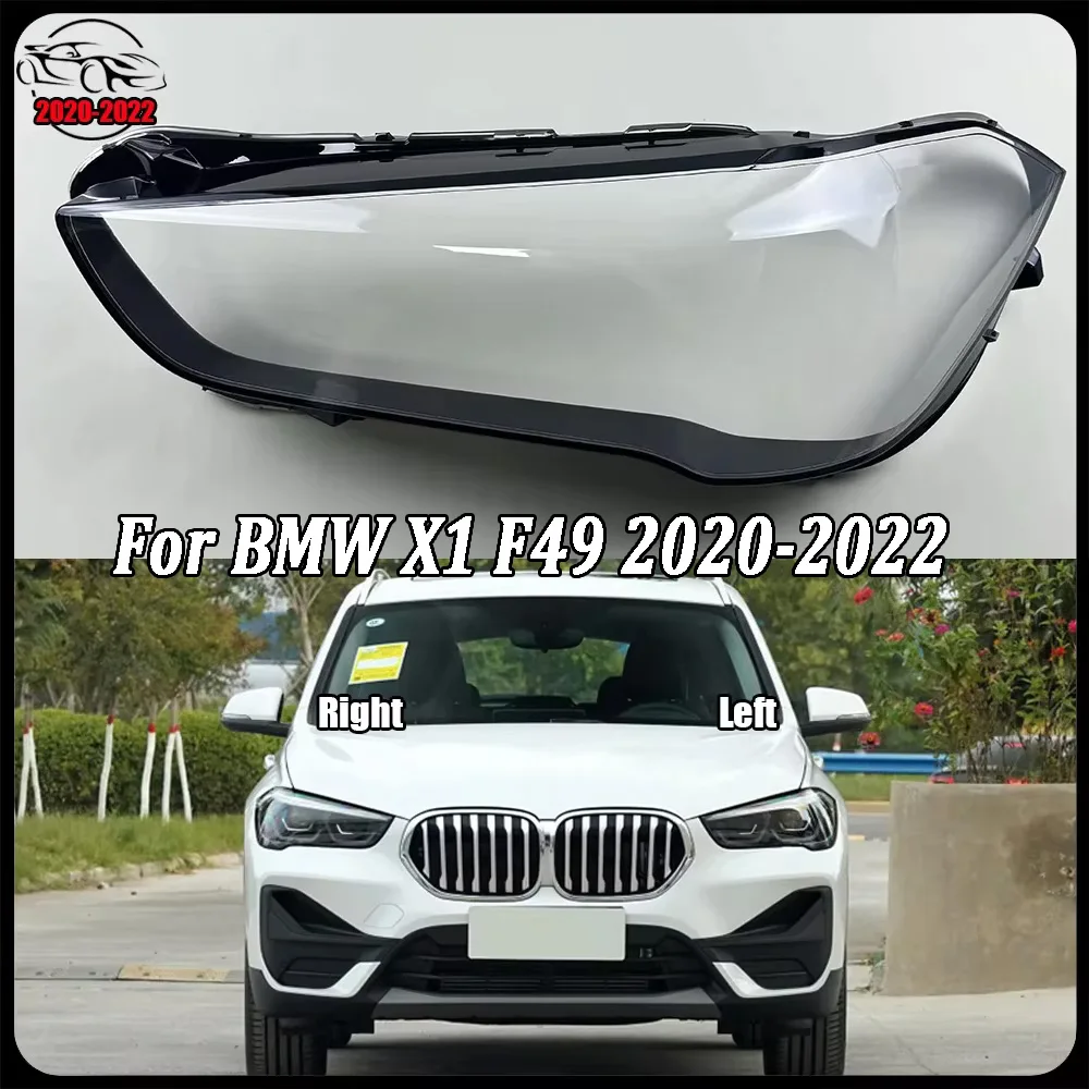 Headlights Shell Transparent Lampshdade Headlamp Cover Lamp Shade Plexiglass Replace Original Lens For BMW X1 F49 2020-2022