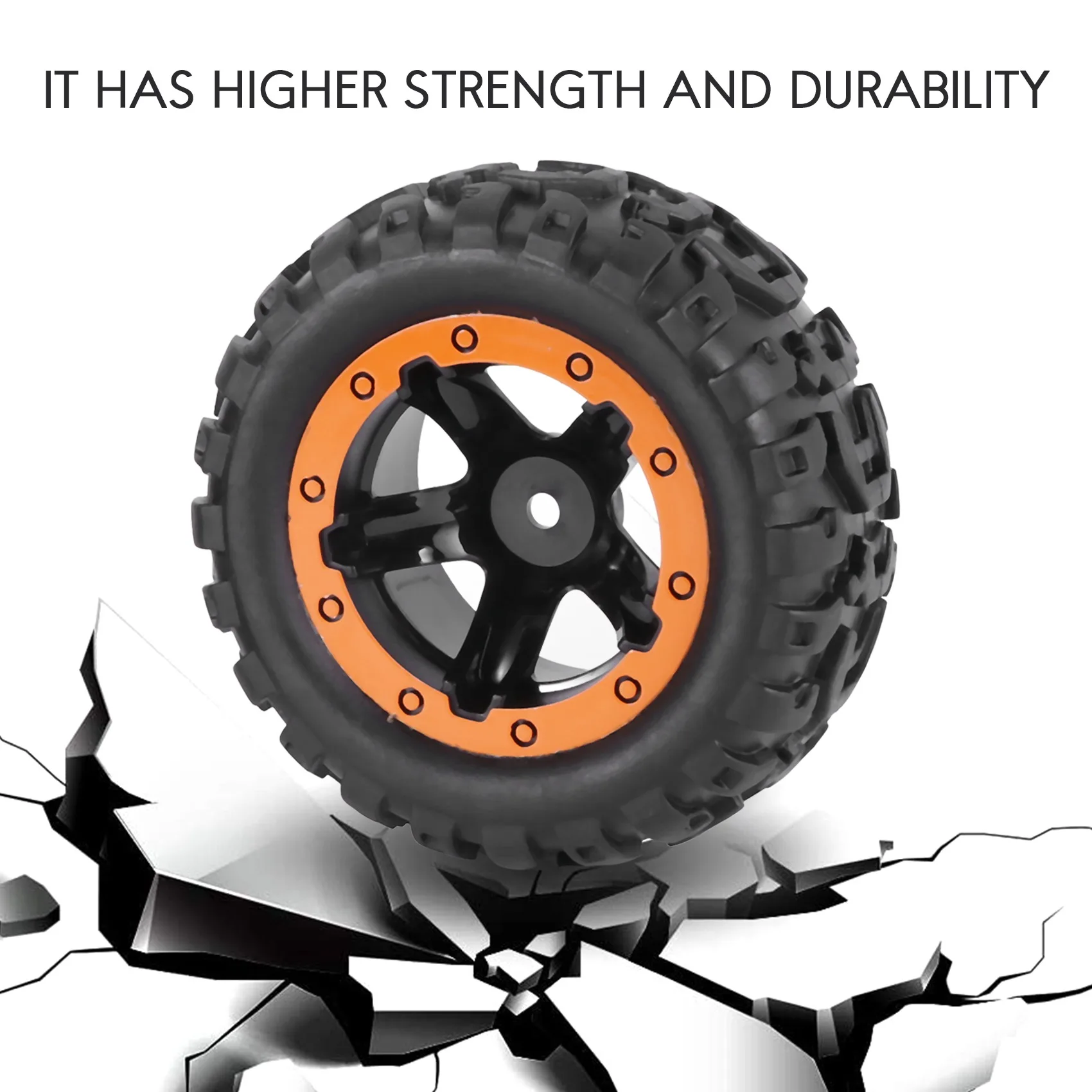 

Highly Recommended 4PCS Tires & Wheels Rims Remote Control Cars Accessories
