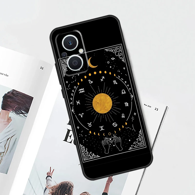 Witches Moon Tarot Case For OPPO Reno 8 7 6 5 4 Lite 5Z 4Z 2Z 8T 10 Pro OPPO Find X2 X3 Lite X5 X6 Pro Cover