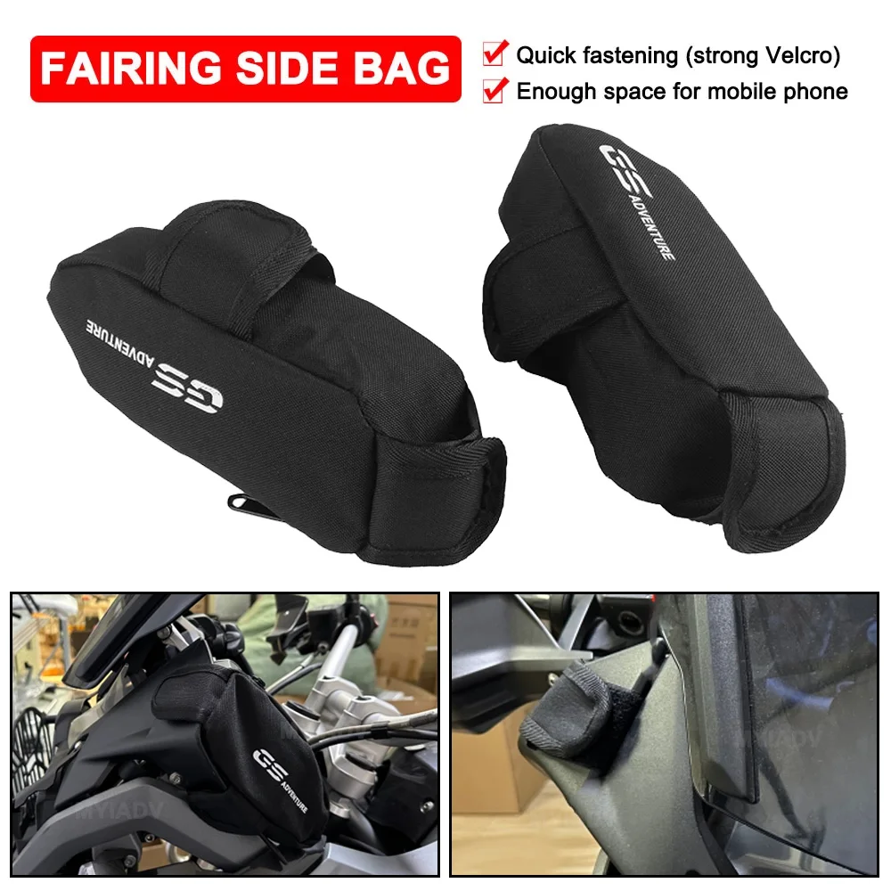 Motorcycle Side Bag For BMW R1250GS R1200GS Adventure GS R1200 R1250 GSA 2023 Fairing Windshield Saddlebag Package Storage Bag