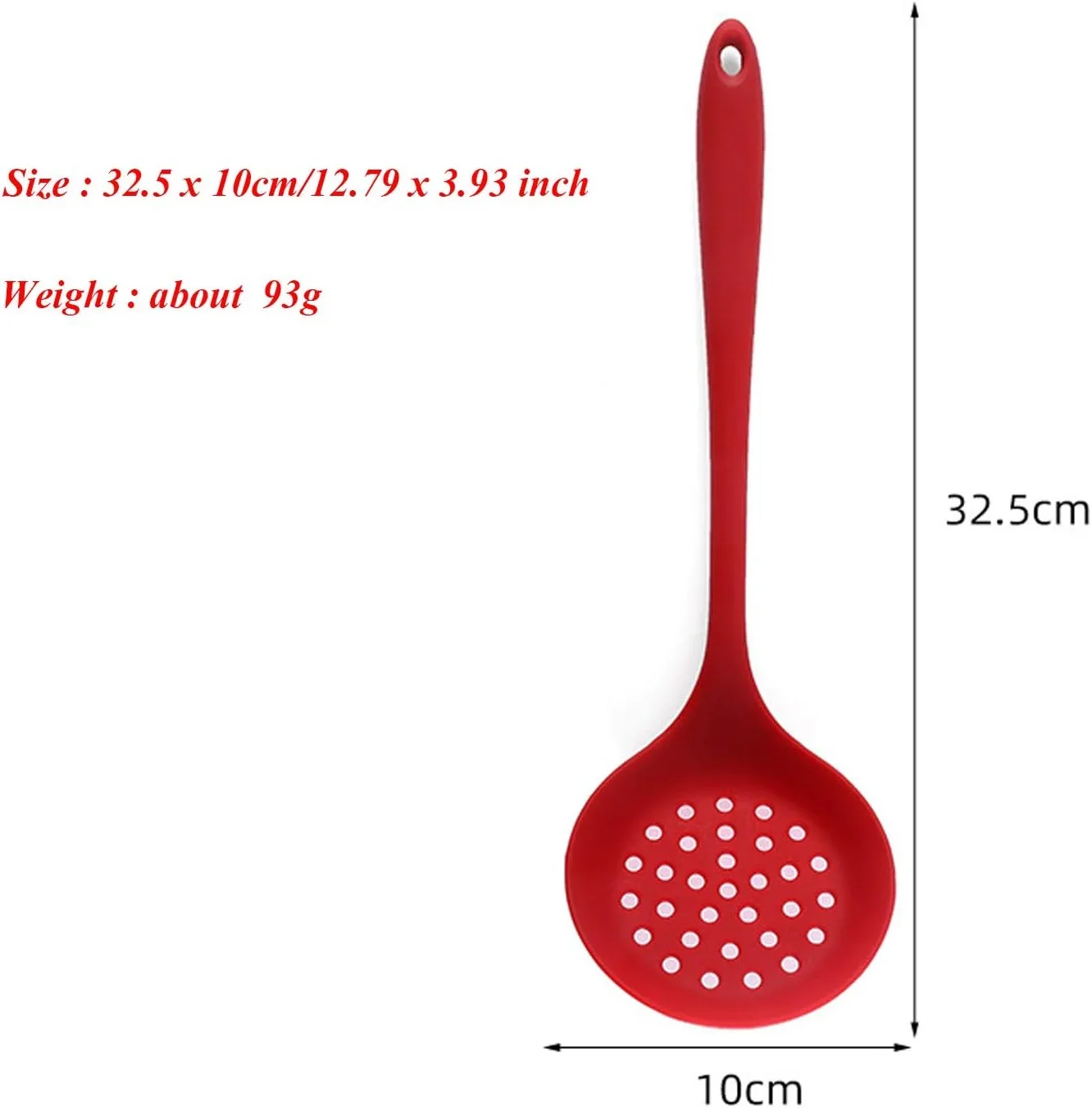 Silikon-Skimmer-Löffel, antihaftbeschichtet, zum Kochen, Schlitz, Sieb, Löffel, Skimmer-Sieb, Küchenspüle, Schöpfkelle, Sieb, Silikonfilter