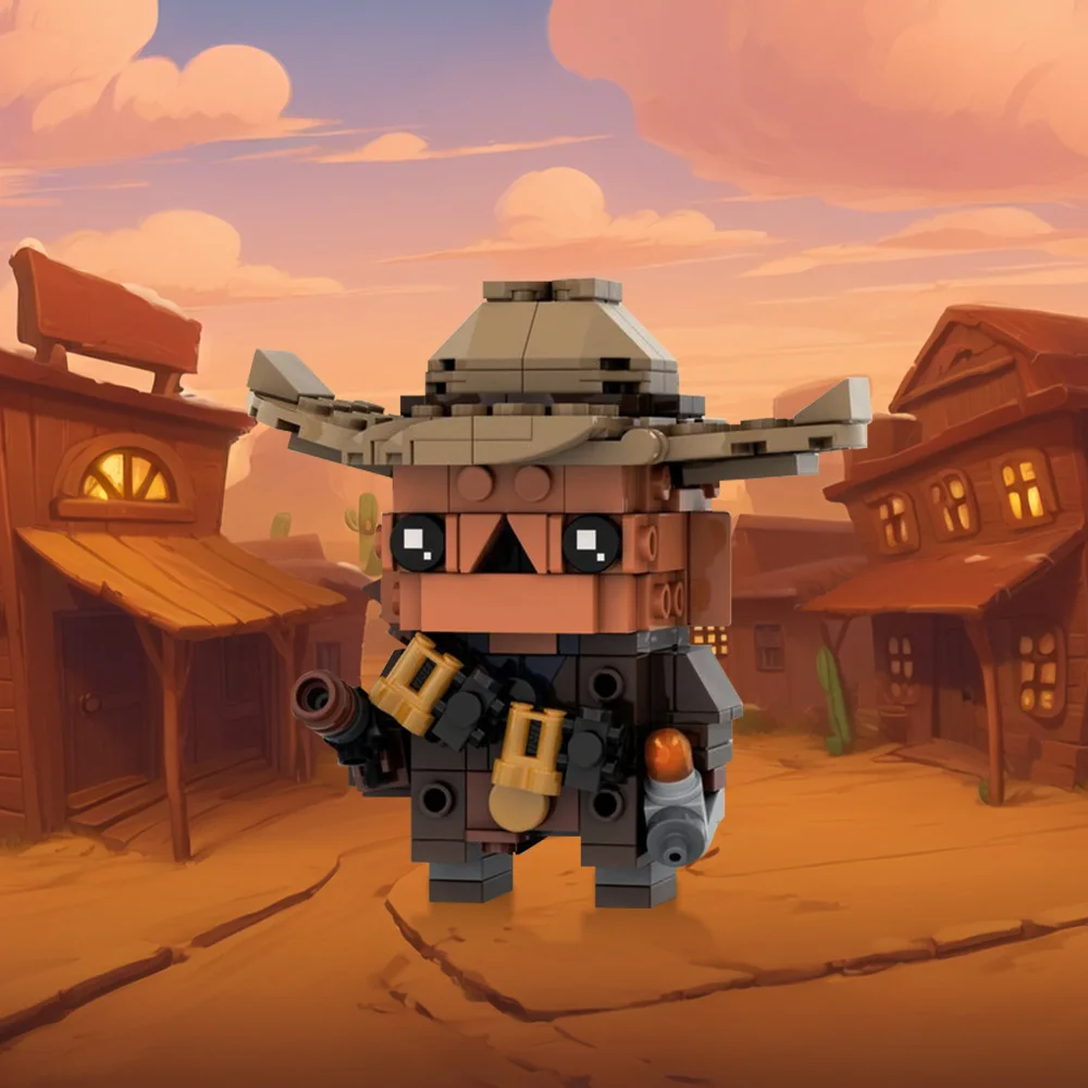 MOC Brickheadzs Model Ghouls Building Blocks Model T-60 Powers Armors Brickheadz Bricks Cymbalss Monkey Toy Children Gift