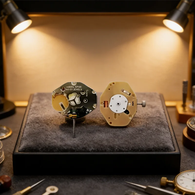 Sweep Second Hand Quartz Movement SP68 Silent Continuous Motion 3 Hands No Date Set of 1, 3, or 5 Pieces for Watchmaking Project