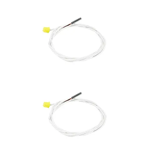 2PCS 원래 FLSUN V400 델타 3D 프린터 서미스터 온도 센서 와이어 부품 알루미늄 블록 압출기 용 흰색 라인