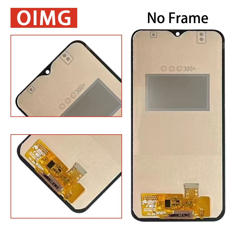 Digitizer layar sentuh LCD dengan bingkai, tampilan layar sentuh 6.5 "diuji untuk Samsung A15 A155F A155M A15 5G A156B A156E