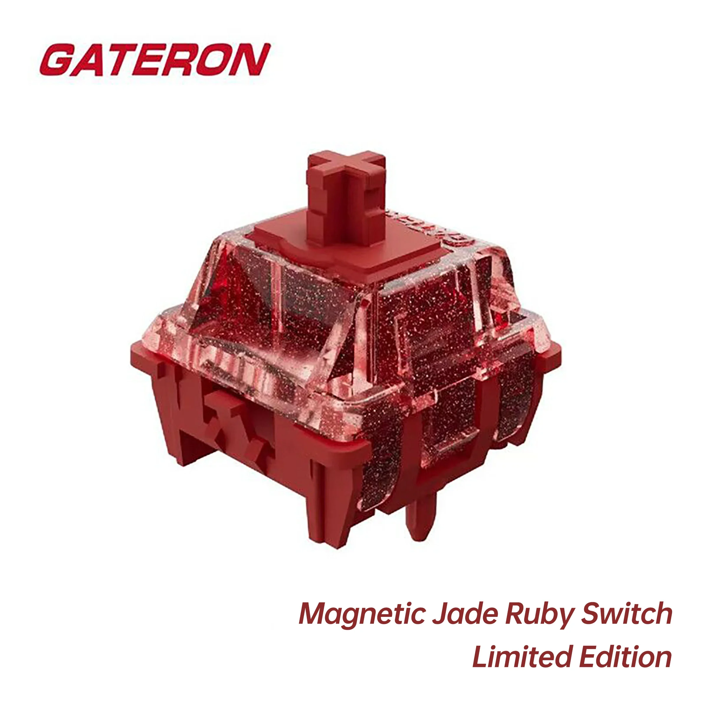 Gateron Magnetic Jade Ruby switch, Limited Edition, Freely setting pre-travel, Hall Sensor Effect for Magnetic Keyboard Gaming