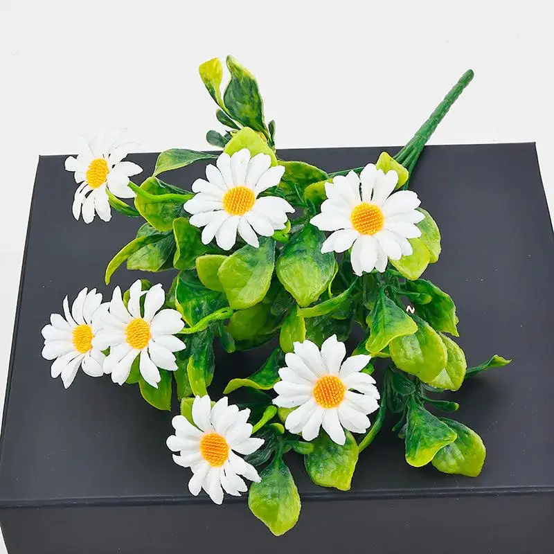 

Шелковые искусственные цветы Дай-си, растение, свадебный венок, декор для дома, комнаты, стола, праздничный уличный двор, материал для скрапбукинга, искусственные растения