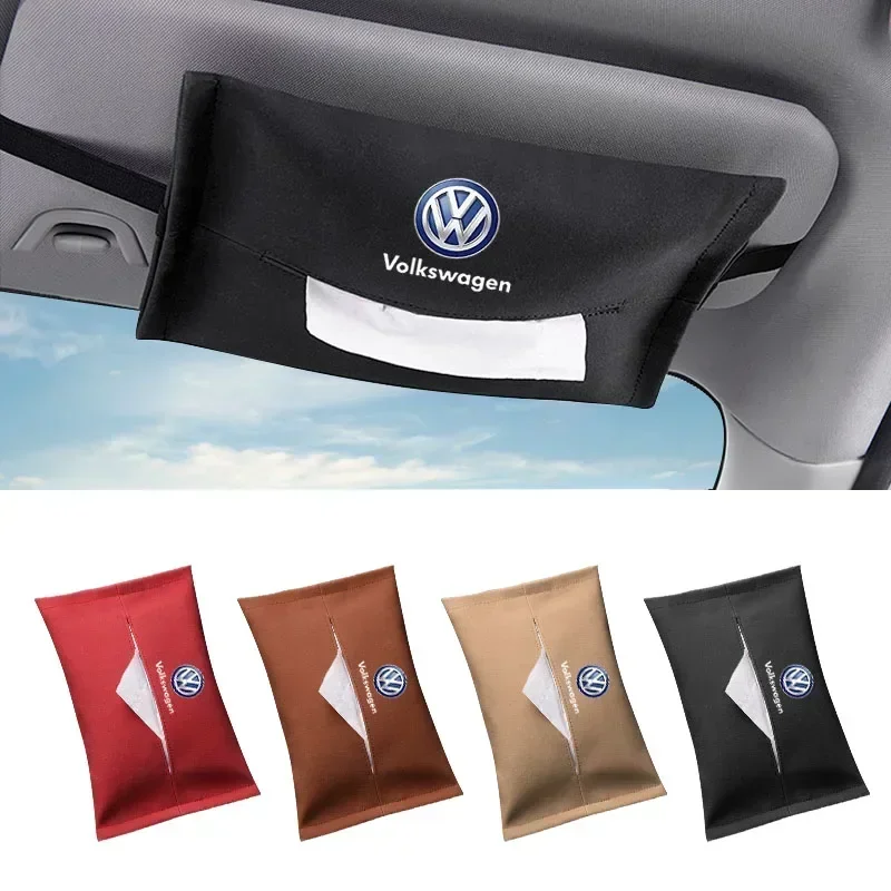 Hanging Seat Back Organizer Car Tissue Storage Bag For Volkswagen VW Jetta Polo T4 T5 T6 Sharan Touareg Gol T-Cross Touran