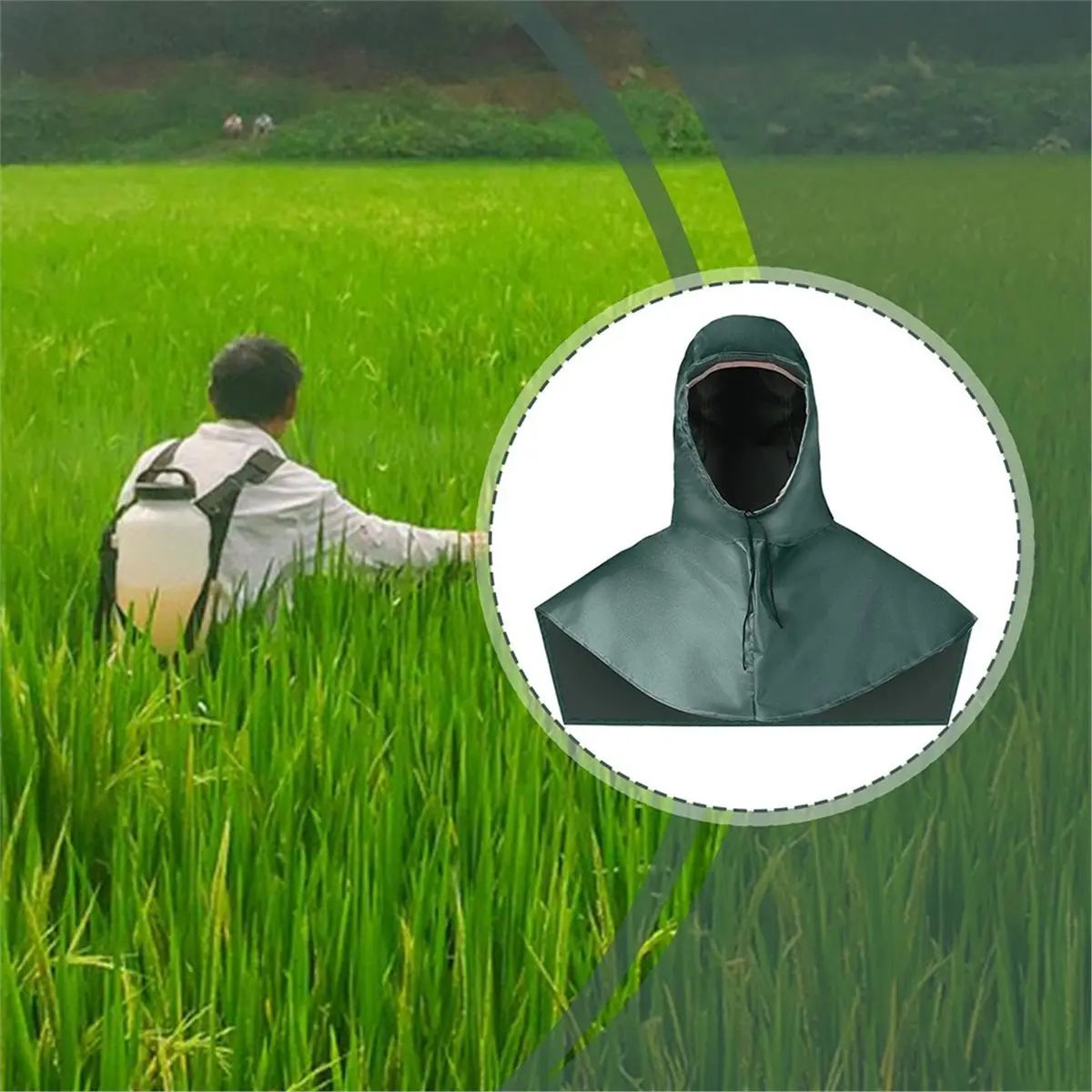 Essential Labor Protection Gear: Waterproof Shawl Hat for Factory Work, Sanding, Spraying