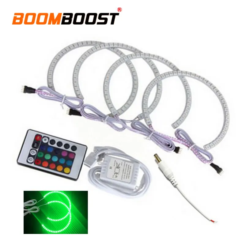 Super Bright RGB Angel Eye Rings 131MM 146MM Universal Car Headlight Decor Halo Kit