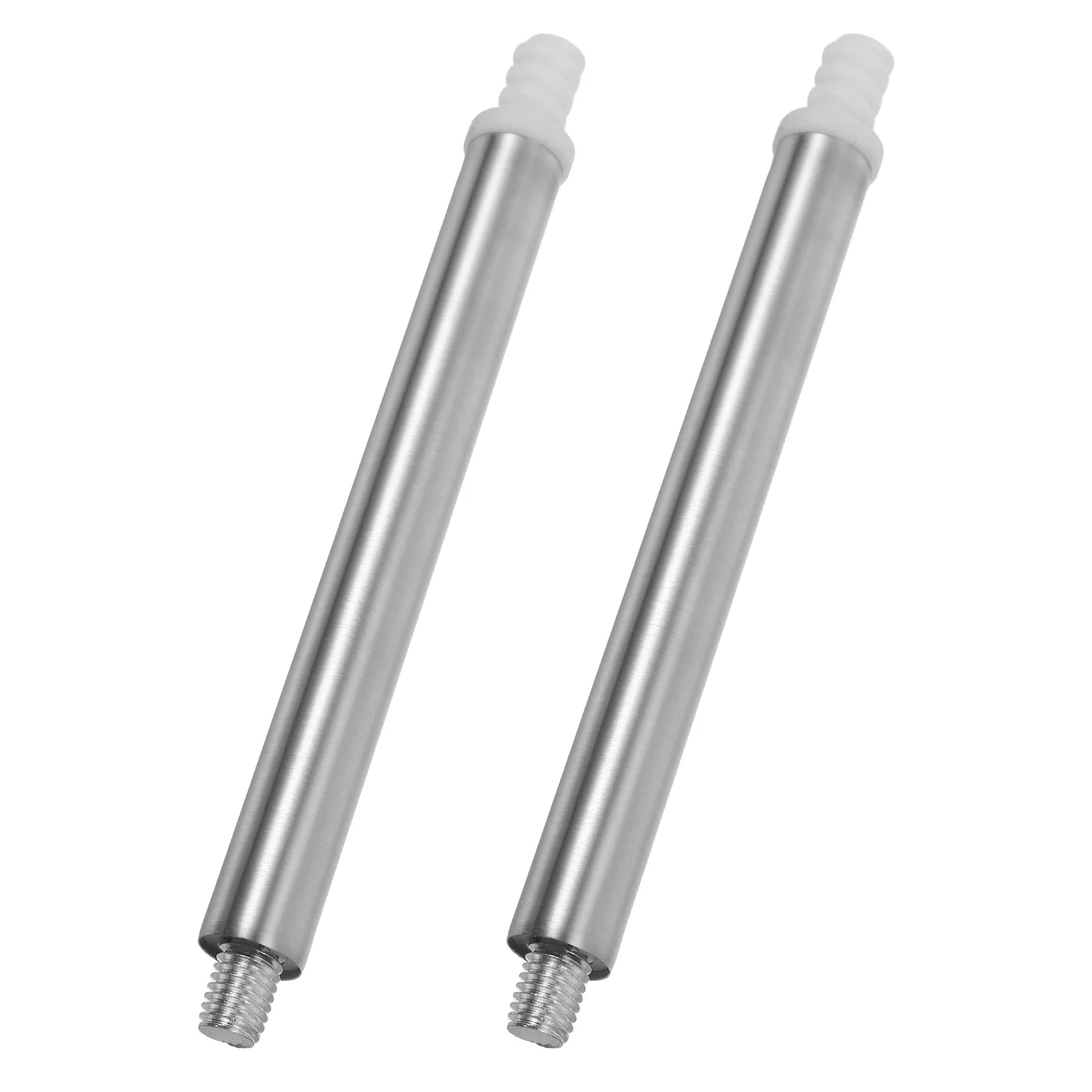 2Pcs Replacement Pole for Toilet Brush Heavy Duty Stainless Steel Handle Attachment Compatible with Most Brush Heads and Stands