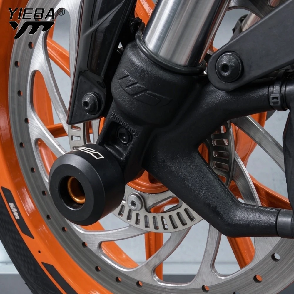 Motorcycle Crash Protector For DUKE 125 200 250 390 2014 -2025 Wheel Front Fork Frame Falling Protection Pads Sliders DUKE390