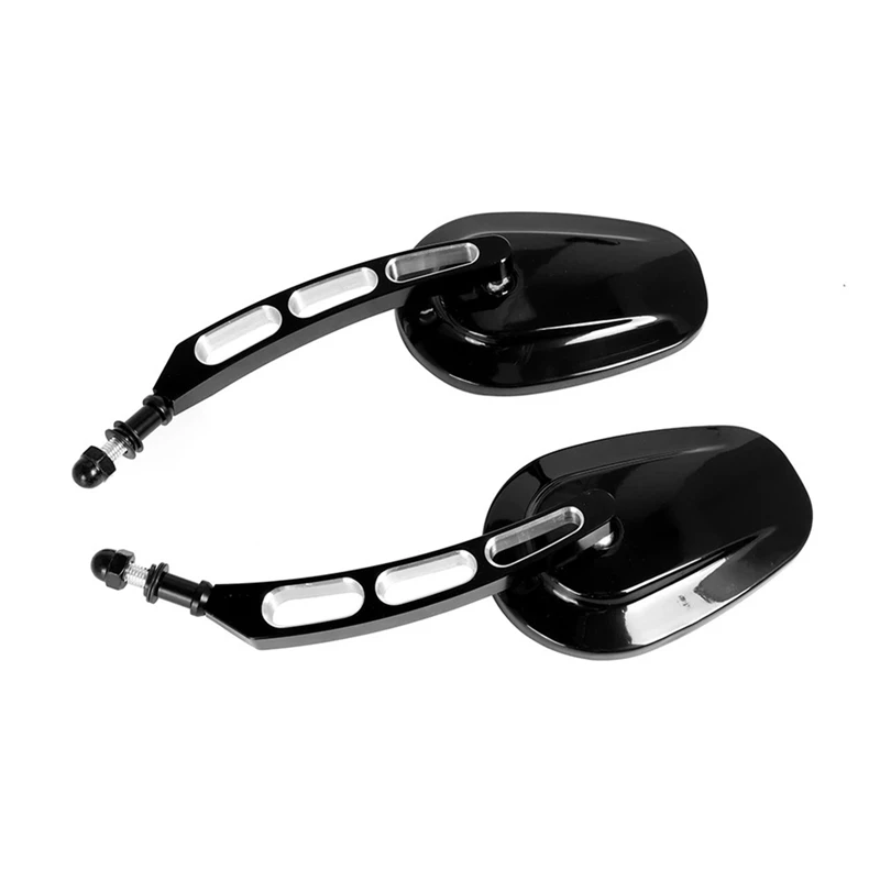 8MM Adjustable Motorcycle Wide View Rearview Mirror For  Road King Touring Sportster XL883 1200Fatboy Dyna Softail