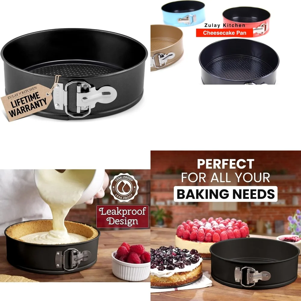 

9 inch nonstick springform pan removable bottom leak proof cheesecake mold bakeware cake pan baking dish kitchen cooking