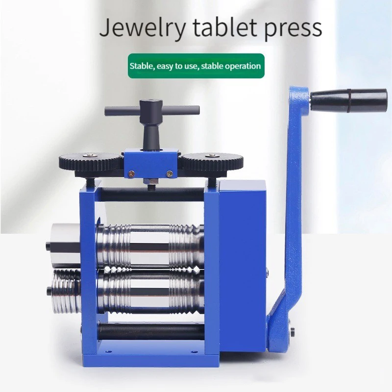 Manual Combination Semicircle Jewelry Press  Reducing Thickness Press Jewelry DIY Tool Jewelry Rolling Mill Machine