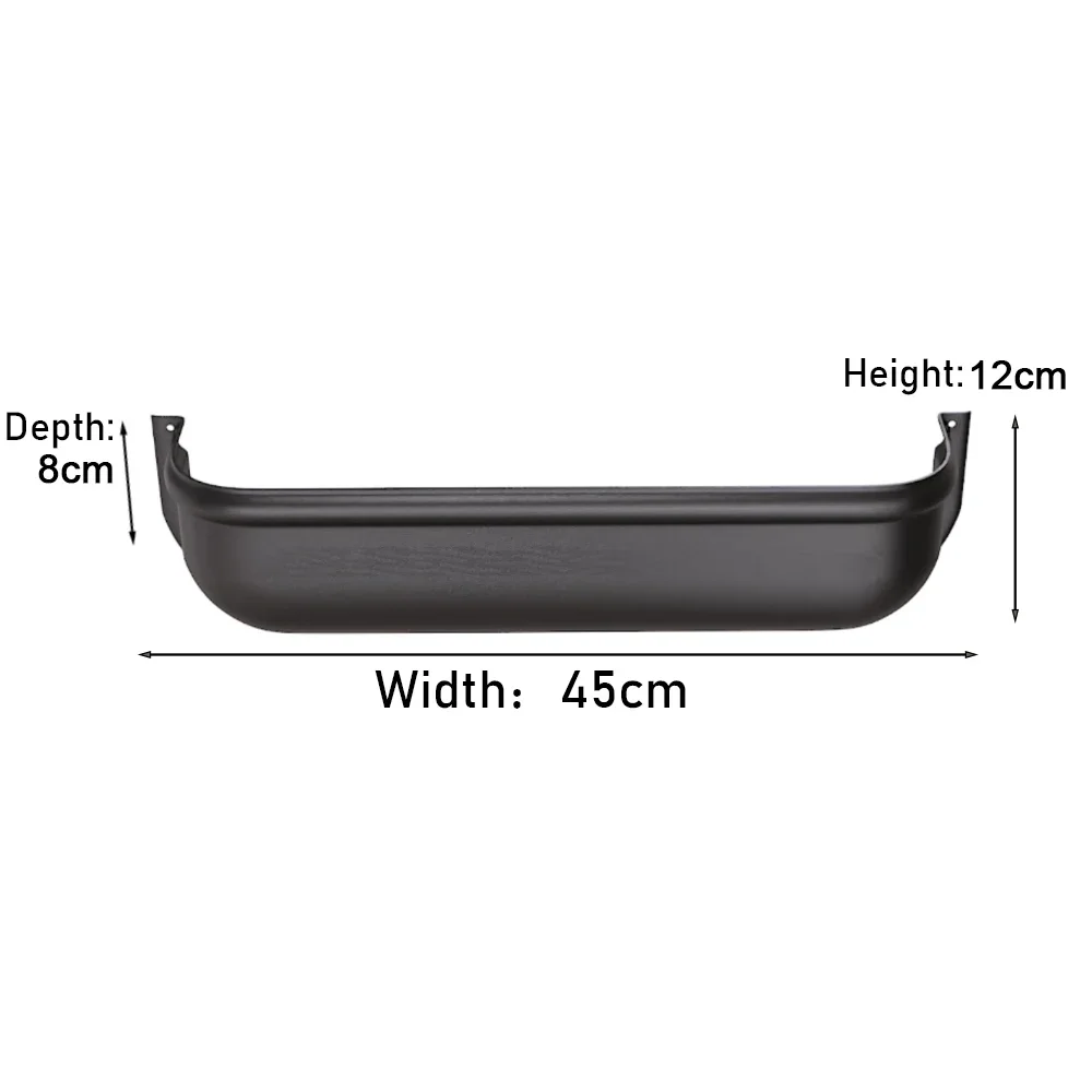 Van door shelf organizer installed