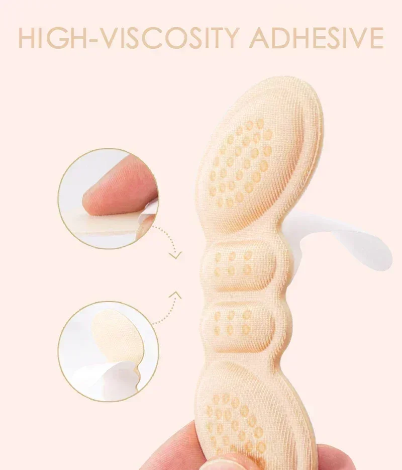 Women Insoles for Shoes High Heel Pad Adjust Size Adhesive Heels Pads Liner Grips Protector Sticker Pain Relief Foot Care Insert image 6