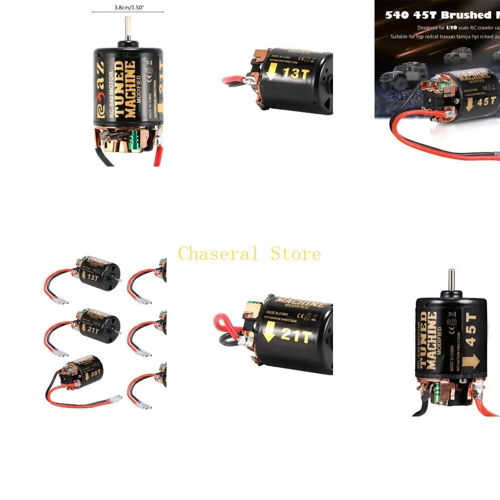 

E7CE RC Products 540 Brushed Motor Suitable for 1/10 RC Car Use 7.4V