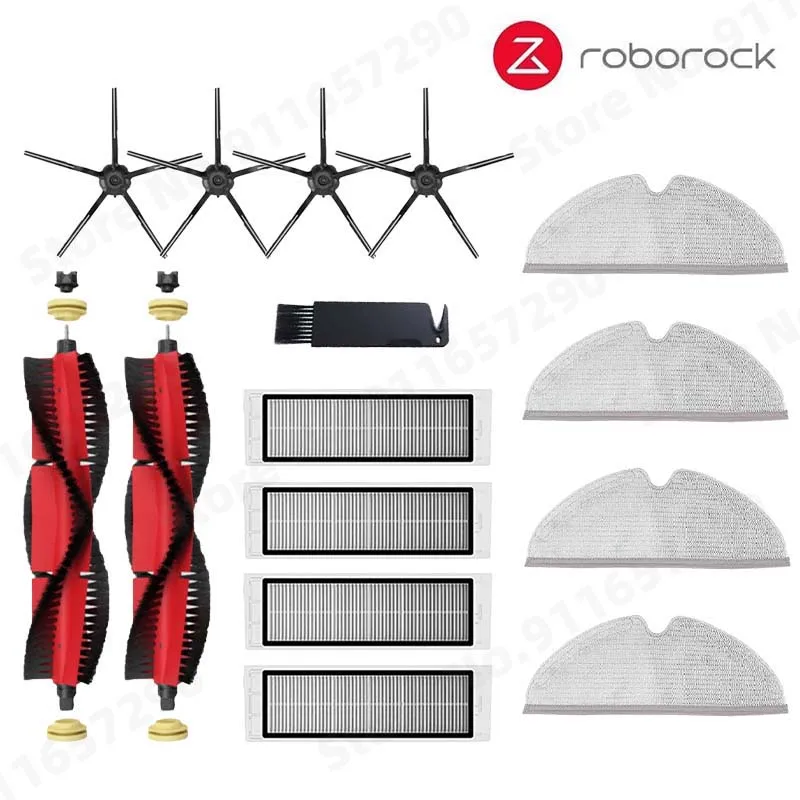 Roborock S5 MAX S50 MAX S55 MAX S6 MAXV HEPA-Filter Seiten-/Hauptbürste Wassertank Tablett Mopp Staubbox Staubsaugerzubehör