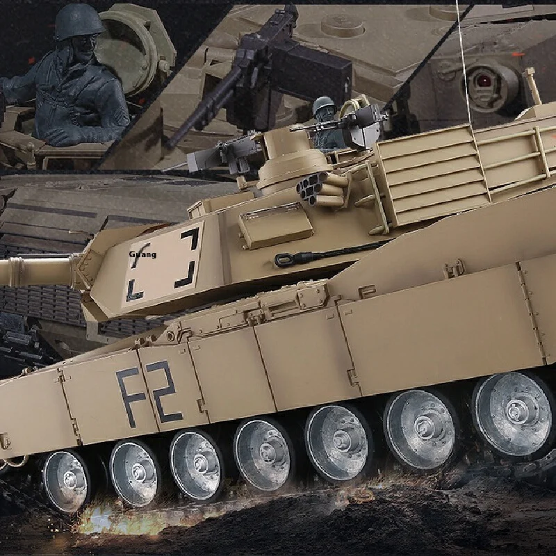 SJY-3918 armée américaine M1A2 abrams bataille principale précieuse 2.4G Simulation militaire télécommande précieuse