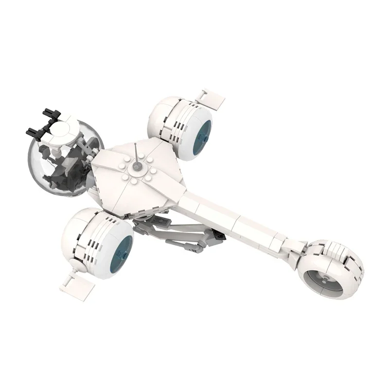 MOC 공상 과학 영화 시리즈 버블 보트 빌딩 블록 키트 Oblivioned 우주선 모델 어린이 조립 장난감 생일 선물