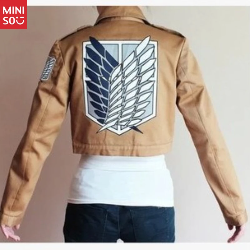 Chaqueta de cosplay de Attack on Titan, uniforme del Cuerpo de Investigación para Levi y Mikasa