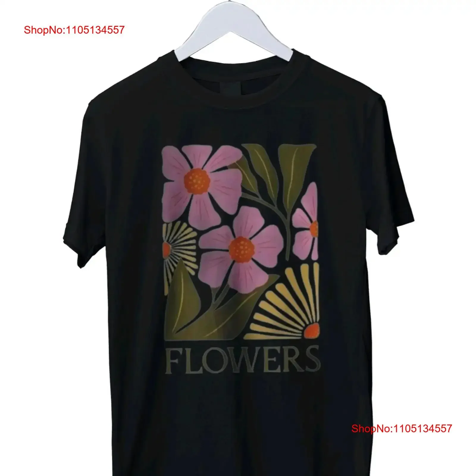 الزهور الأزهار الملونة طباعة تي شيرت S M L XL 2 3 4 خمر غسلها مصمم الملابس أوم للجنسين لينة أعلى لارتداء اليومي