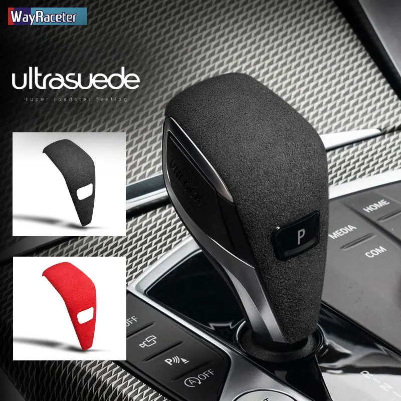 Ultrasuede Top Suede Car Wrap Gear Shift Knob Cover For BMW G20 G21 X3 G01 X4 G02 2022 G29 G22 G23 G26 F40 F44 G42 M Performance 