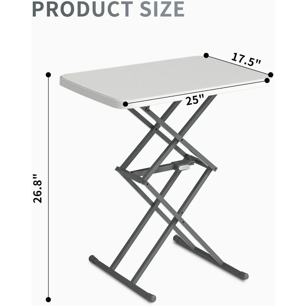 Mesa plegable pequeña, bandeja ajustable para TV, mesa de cena portátil, ligera, montaje cero, fácil de plegar y almacenar, resistente