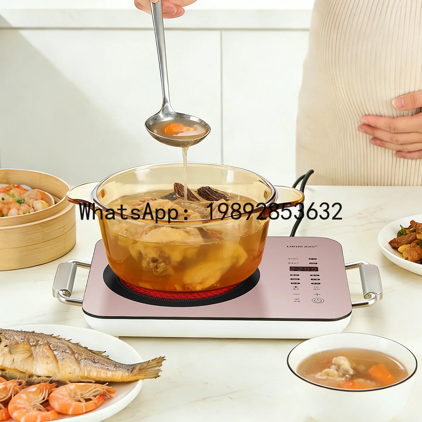 LZ intelligent electric ceramic stove small household high fire power stir-fry induction cooker hot boiler does not pick a pot