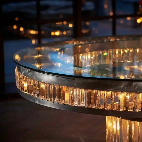 فيلا فاخرة غرفة المعيشة المنزلي الديكور الكريستال صمام ثنائي باعث للضوء مصباح أرضي دراسة مكتب الطابق معرض مصمم لمبة مكتب