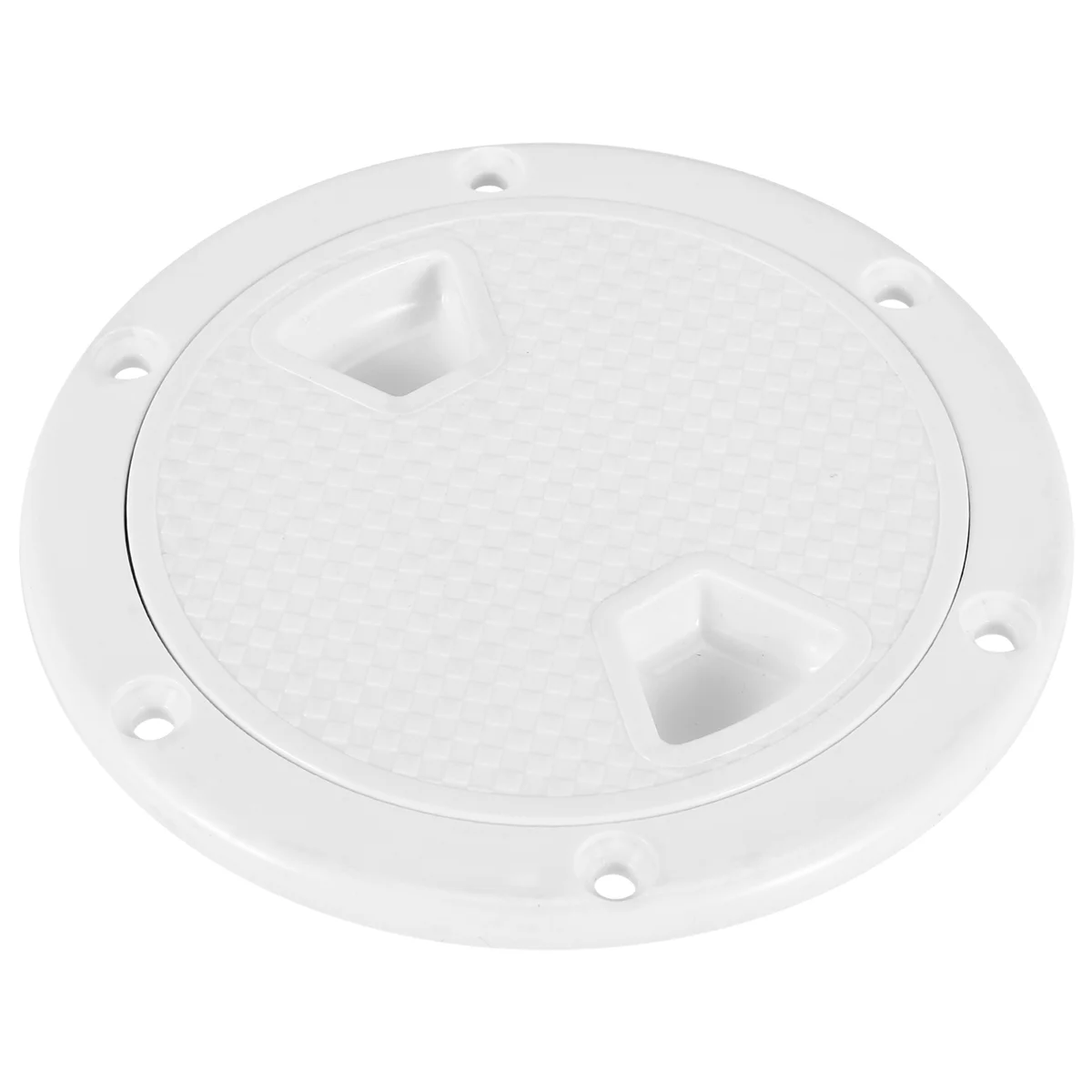 Circular Non Slip Inspection Hatch-Boat Hatch Deck Plate with Detachable Cover for RV Marine Boat Kayaks-4Inch White