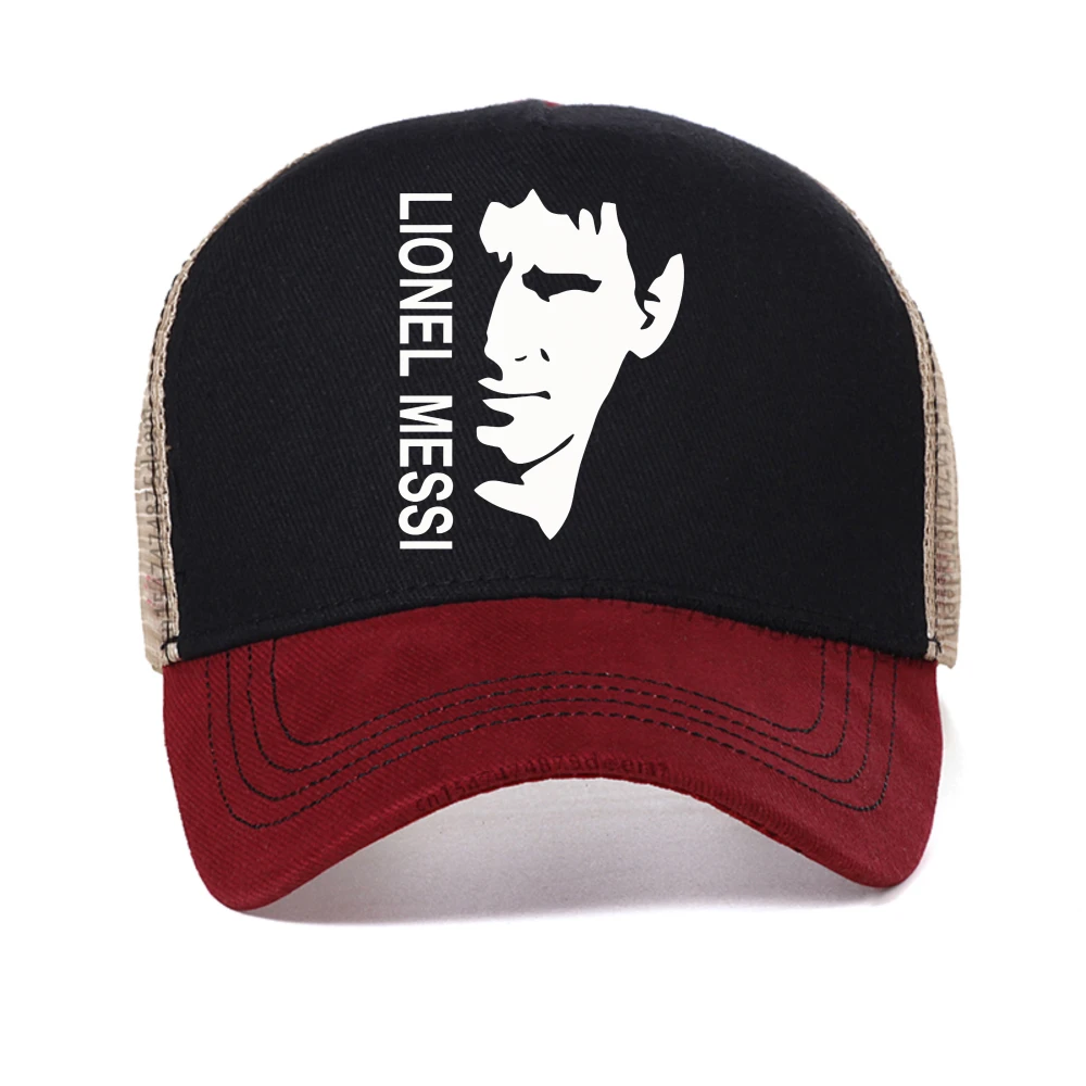 جديد ميسي مطبوعة قبعة بيسبول M10 برشلونة جيرسي كرة القدم جيرسي الرياضة قبعة الصيف شبكة قابل للتعديل قبعات سائقي الشاحنات Snapback قبعات #2