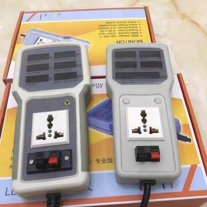 HP9800 Socket Power Meter,20A Power Tester,Measuring Socket Power Instrument for Electric Parameter Testing