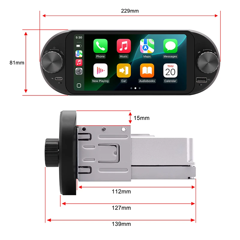 

6.8'' 4+64GB For Dodge Neon 2004-2005 Car Radio GPS BT 2DIN Wireless Carplay Steering wheel control Stereo Camera Navigation