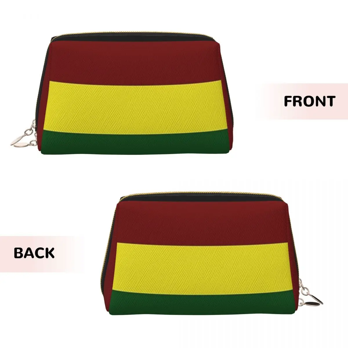 Rasta Flag Rasta Stripe Women Cosmetic Bag Travel Makeup Organizer Pouch Toiletry Storage Dopp Kit Case