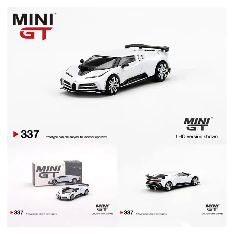 

TSM MINI GT 1/64 Bugatti Centodieci Миниатюрная модель автомобиля из белого литья под давлением #337, Коллекционная модель, подарок