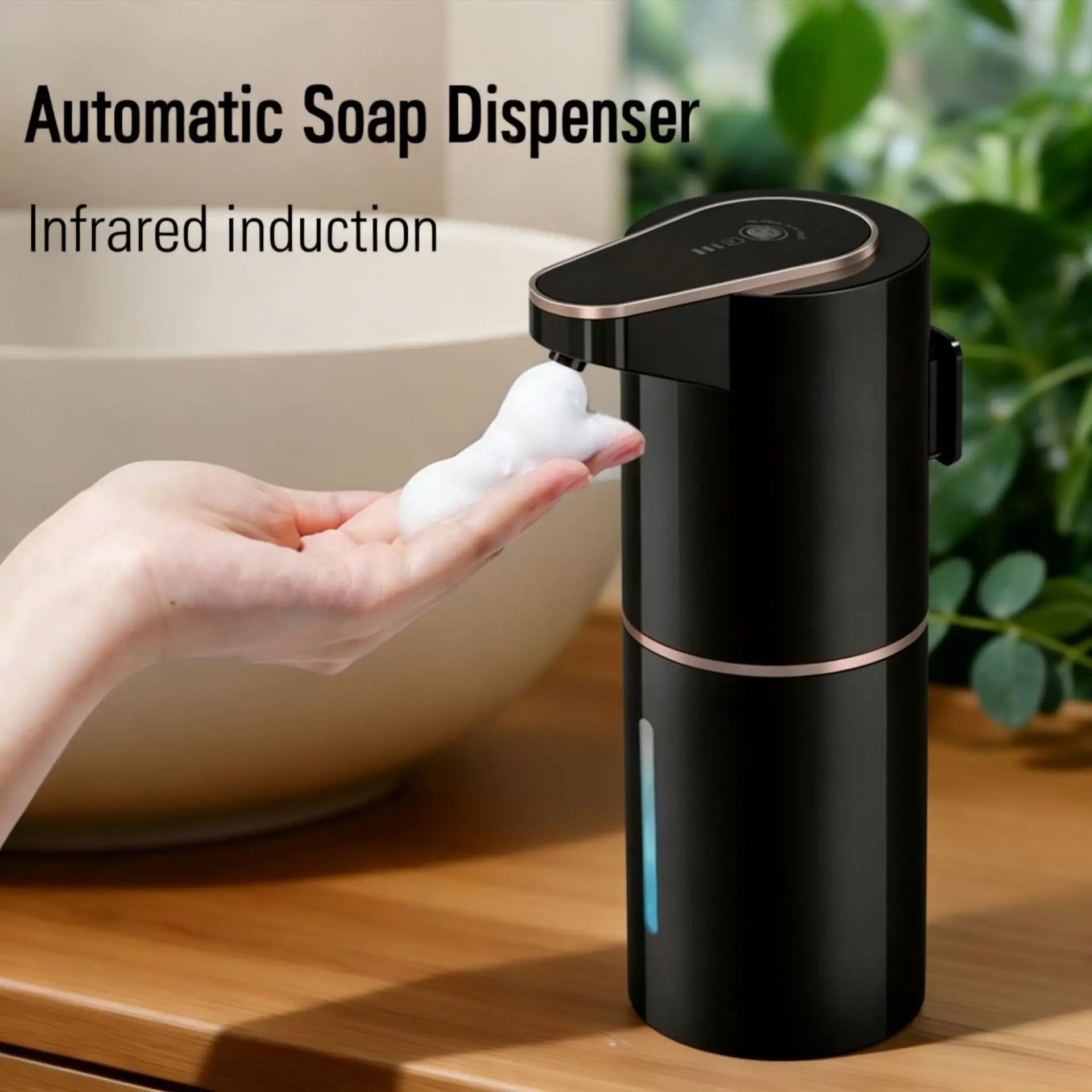 Electric Soap Dispenser Automatic Induction Foam Hand Sanitizer Home Bathroom Hotel Bubble Drop Liquid Household Wall Mounted