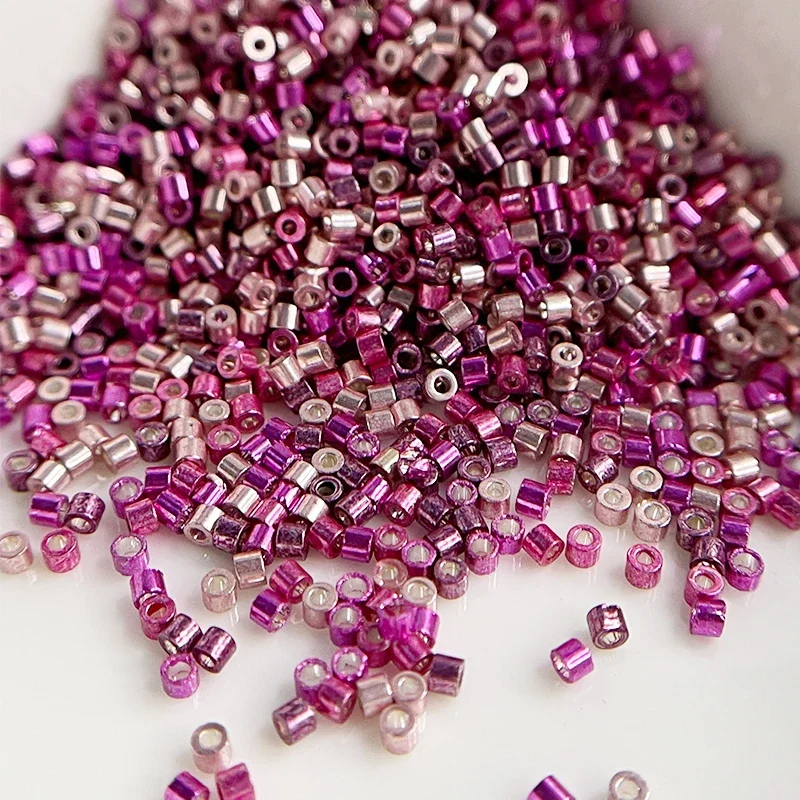 Neue DB-Perlen 1,3 x 1,6 mm, 1000 Stück, 11/0, metallische Bronzefarbe, japanische lose Glasperlen für Schmuckherstellung, DIY-Nähzubehör – Detail 5