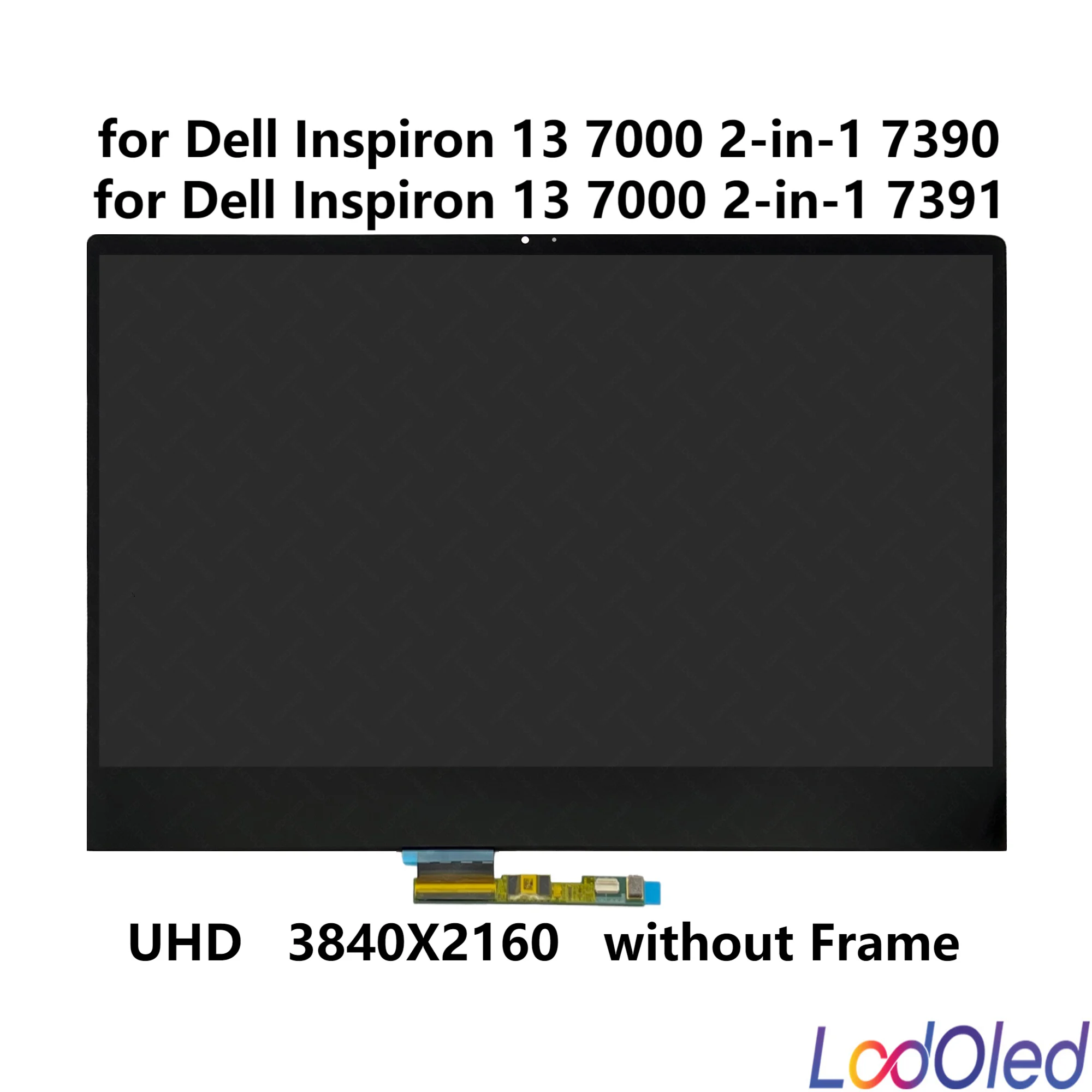 13.3'' FHD/UHD LED LCD Touch Screen Display Assembly for Dell Inspiron 13 7000 2-in-1 7391 P114G P114G001 30/40pins 60 Hz