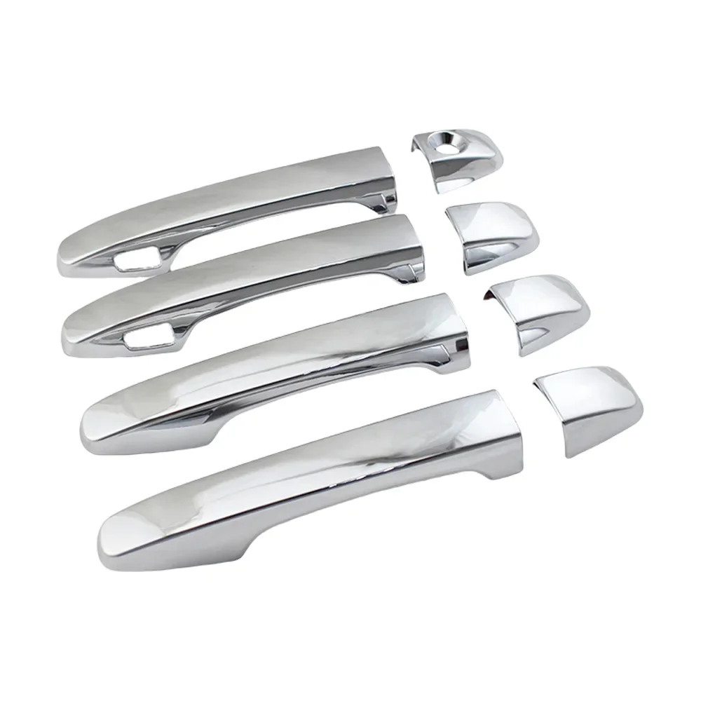 غطاء مقبض الباب لتزيين السيارة لسوبارو فورستر 2025 ملحقات الرؤية الخلفية للسيارة ملصقات تصفيف فضية كروم