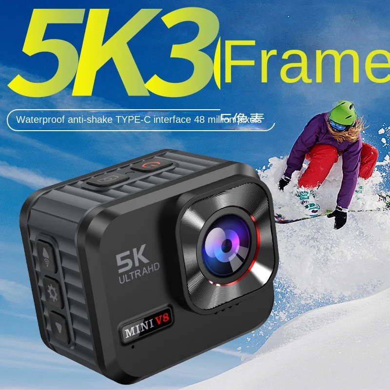 5K30 frame high definition motion camera 160 degree ultra-wide angle outdoor waterproof and anti-shake motion camera